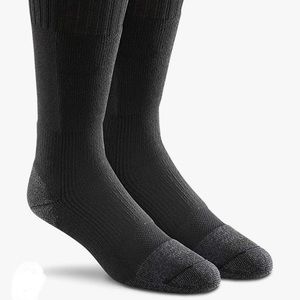 New Fox River Medium Weight Wick Dry Mid Calf Military Black Socks Size XL